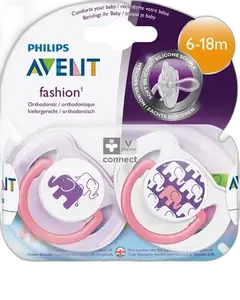 Avent Sucettes Fashion Sans Bpa 6-18
