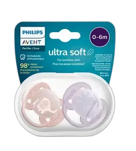 Avent Sucette Ultra Soft 0-6m Girl 91/09