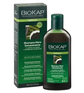 Biokap Shp Noir Detoxifiant Aux Argile Noires Et Au Charbon Vegetal
