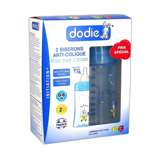 Dodie Bib Ini+ 270ml Bleu