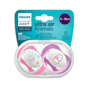 Avent Sucette 6-18m Girl Elep/peng