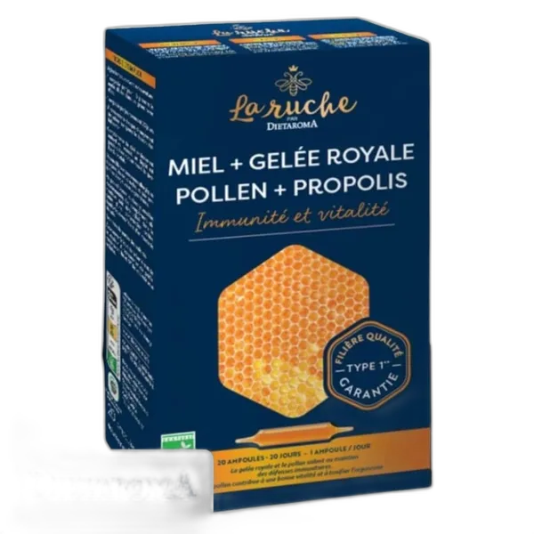 Dietaroma La Ruche Miel+ G.r+ Propolis 20amp
