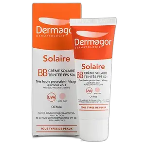 Dermagor Creme Solaire Sfp 50+ Teinte Beige Clair