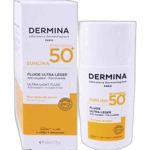 Dermina Sunlina Fluide Ultra-leger Spf50+